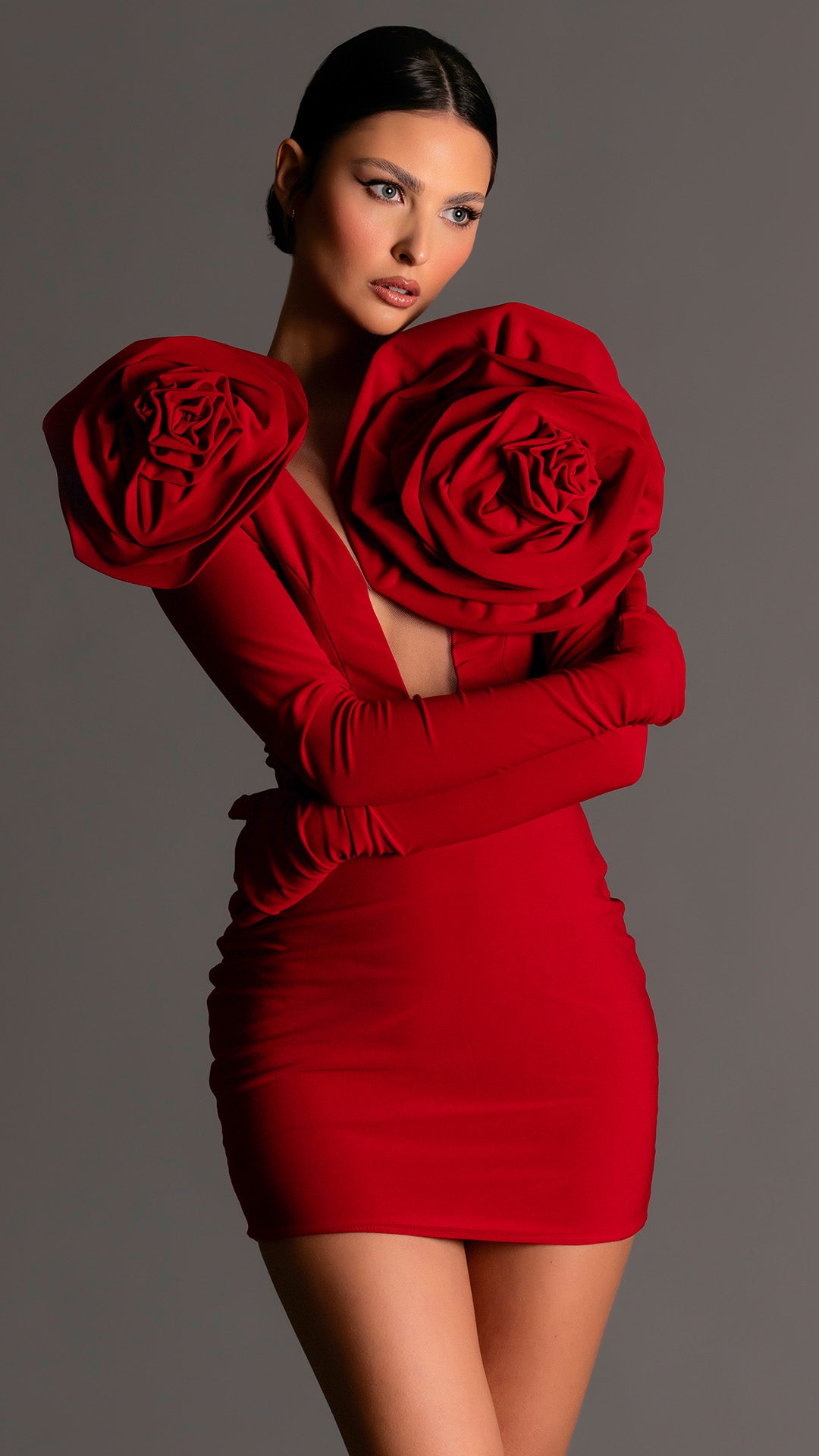 Lavinia - Red Short Dress